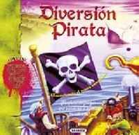 Diversión pirata. Repleto de juegos que pondrán a prueba tu astucia! "contiene: Sombrero, daga, loro, brújula, doblones y mucho más!"