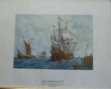 Lámina Marina Holandesa del siglo XVII