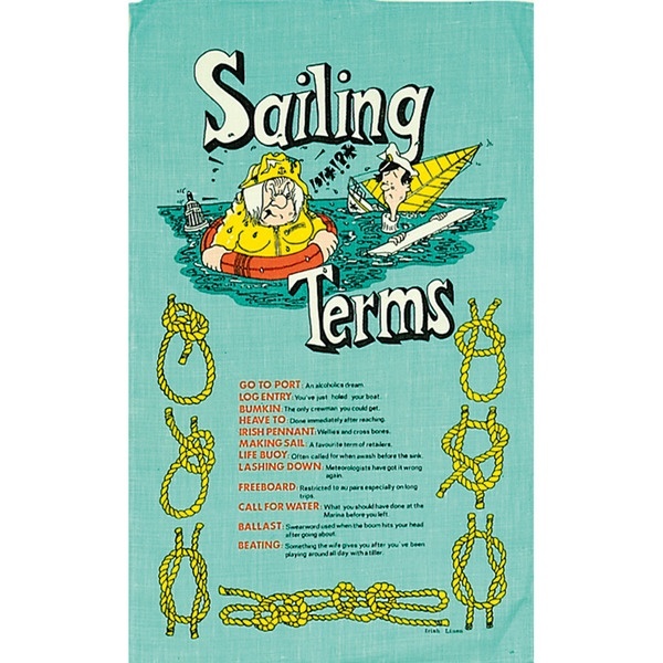 6140 Galley cloth- Sailing Terms, paño