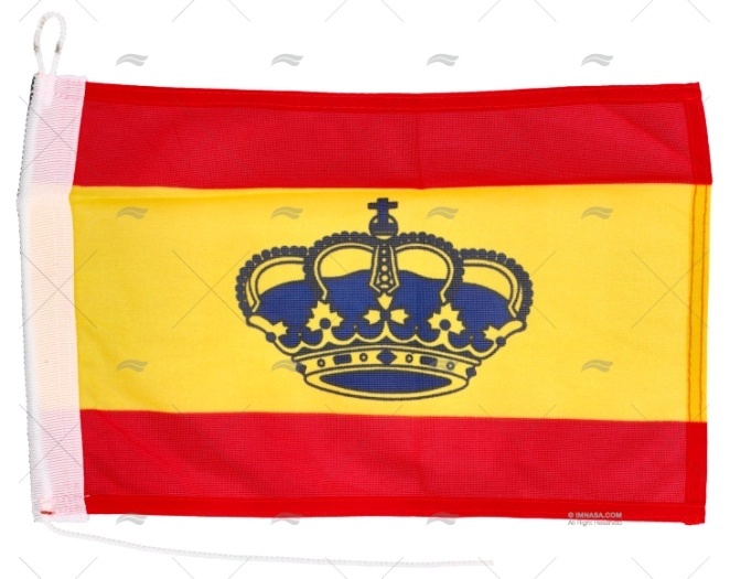 Bandera España con corona 45x30 cm