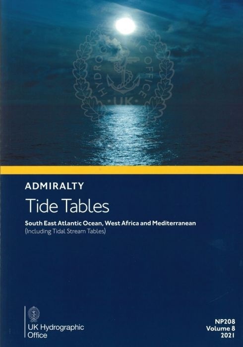 NP208-22  ADMIRALTY TIDE TABLES: SOUTH EAST ATLANTIC OCEAN