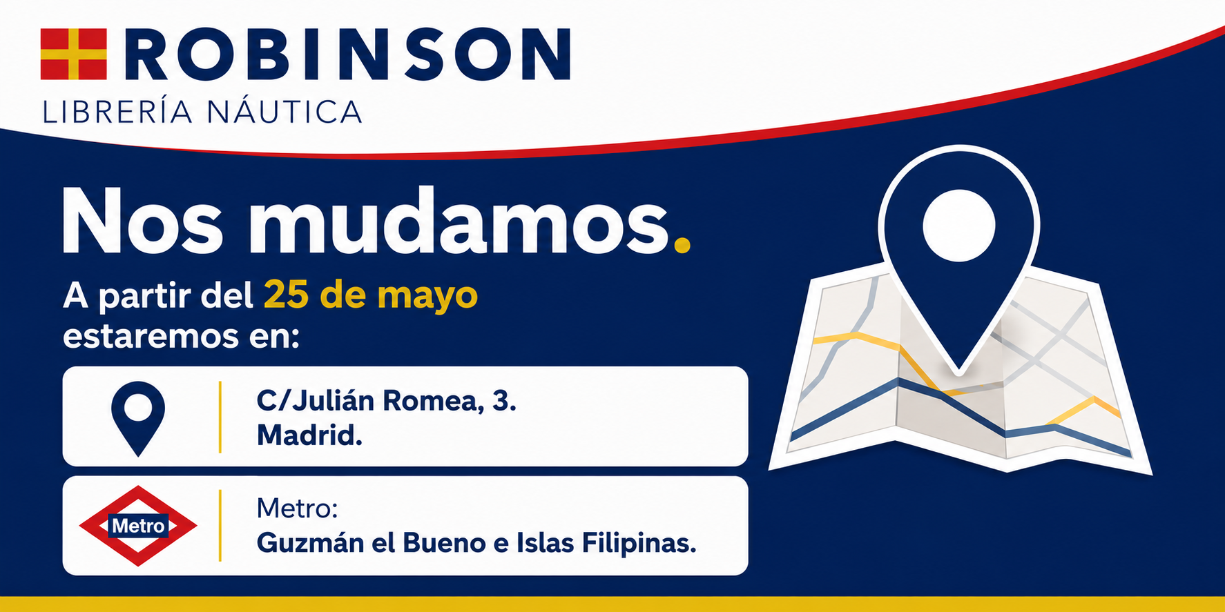 Traslado Librería Náutica Robinson