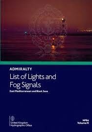 NP86 Vol N Admiralty List of Lights and Fog Signals East Mediterranean and Black Sea