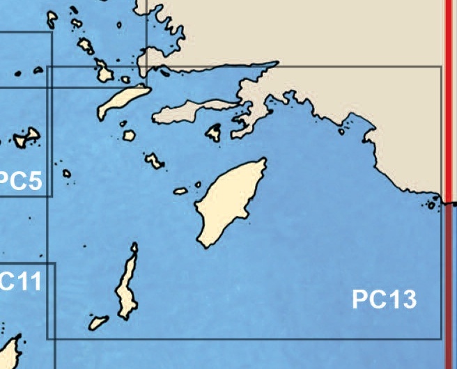 PC13 Southern Dodecanese "1 : 250,000"