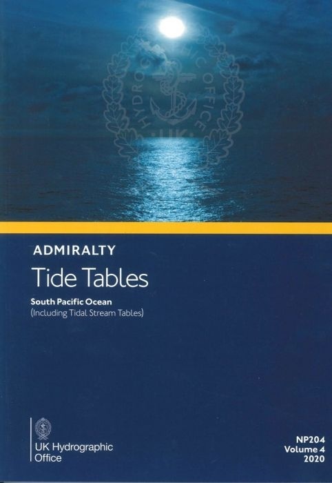 NP204-22 Tide Tables Volume 4 South Pacific Ocean (Including Tidal Tables)