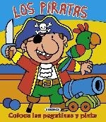 Los piratas. Coloca las pegatinas y pinta