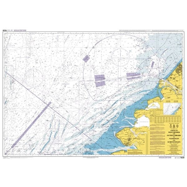 1630 West Hinder and Outer Gabbard to Vlissingen and Scheveningen. "1:150,000"