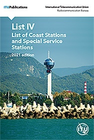 List IV edición 2021 -  List of Coast Stations and Special Service Stations. Edition of 2021