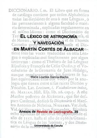 El léxico de astronomía y navegación en Martín Cortés de Albacar