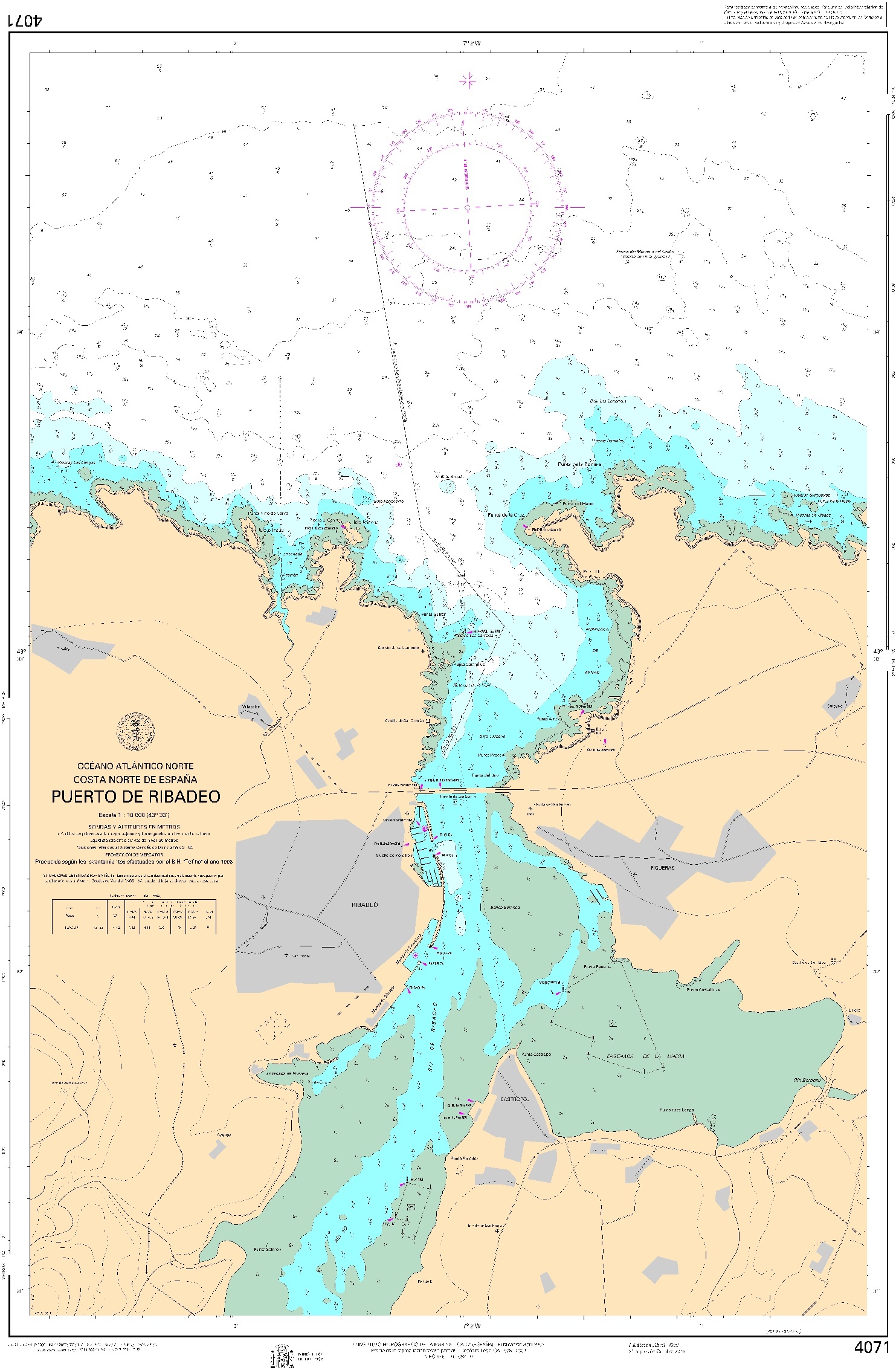 4071 Puerto de Ribadeo ". 1:10000. 1:10000"