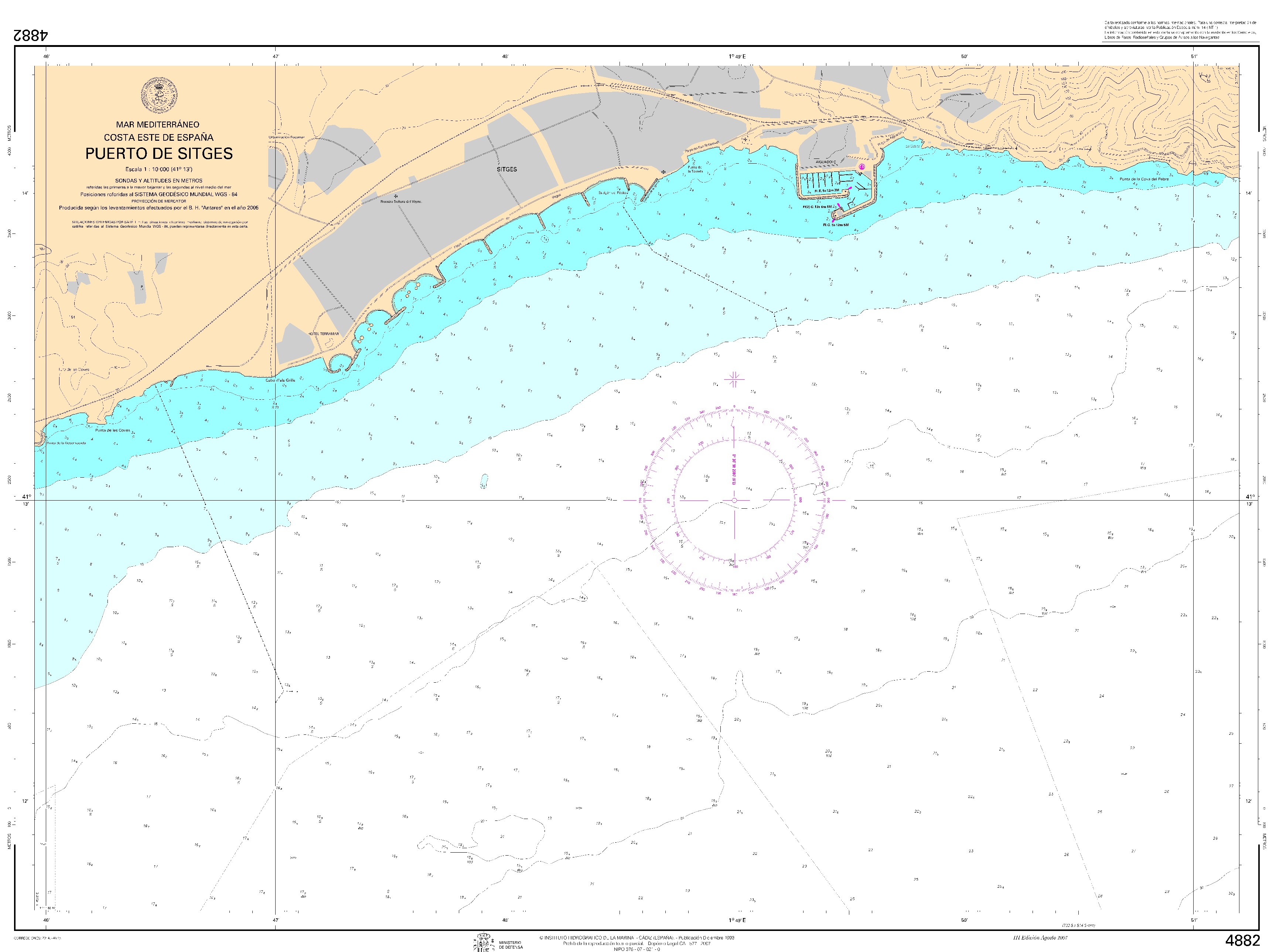 4882 PUERTOS DE VALLCARCA, GARRAF  y GINIESTA ". 1:10000. 1:10000"