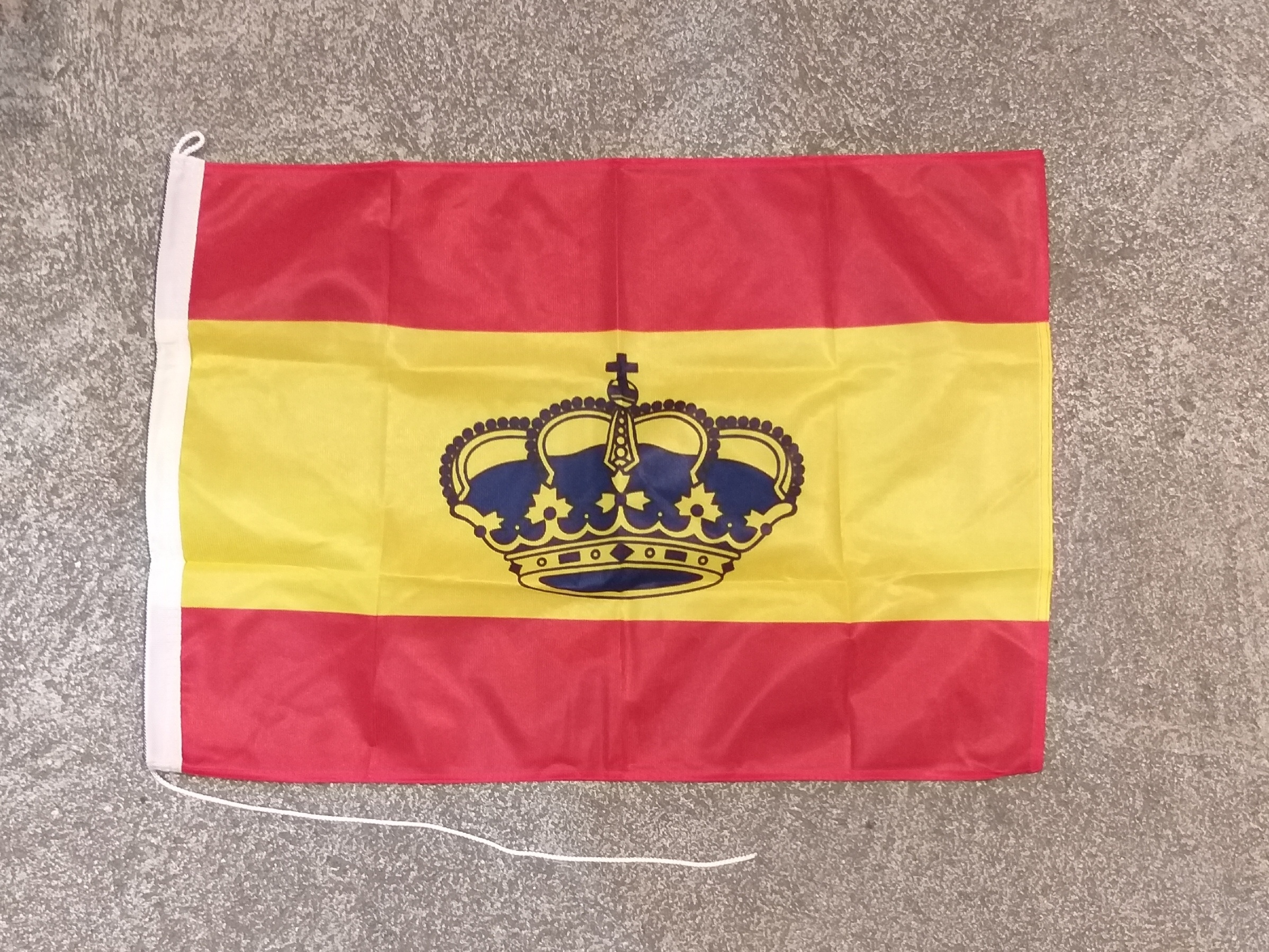 BANDERA ESPAÑA CON CORONA 30x45cm