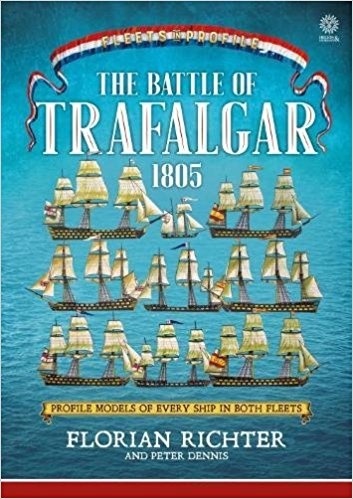 The Battle of Trafalgar 1805. Fleets in profile "profile models of every ship in both fleets"