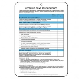 Steering Gear Test Routines Checklist