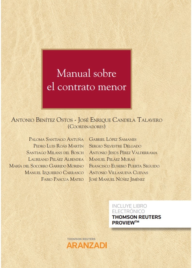 Manual sobre el contrato menor (Papel + e-book)