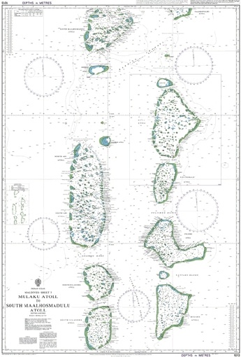 1013 Mulaku Atoll to South Maalhosmadulu Atoll "1:300,000"