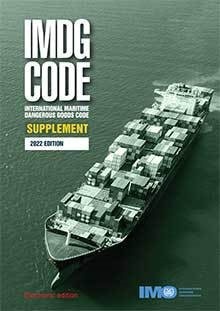 IMDG Code Supplement, 2022 Edition, French Edition