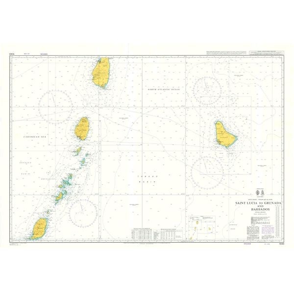 1043 West Indies Windward Islands Saint Lucia to Grenada and Barbados