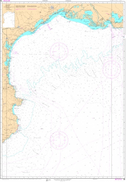 59 Del cabo de San Sebastián a Fos-Sur-Mer "INT 3116. 1:250000. 1:250000"