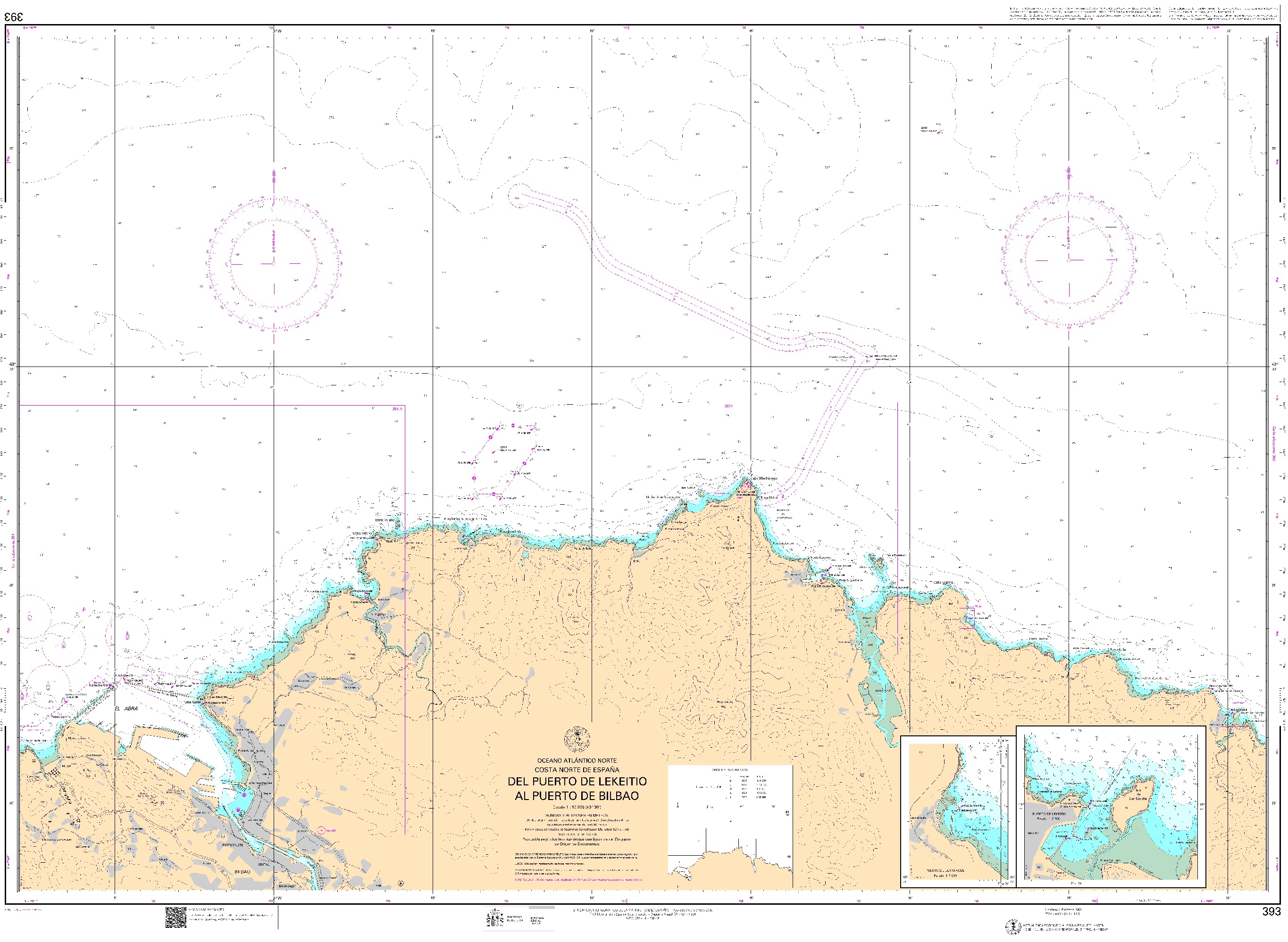 393 Del puerto de Lekeitio al puerto de Bilbao "1:50000 POD"
