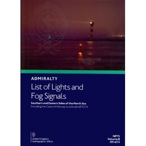 NP75 Vol B Admiralty List of Lights and Fog Signals - South and East sides of North Sea