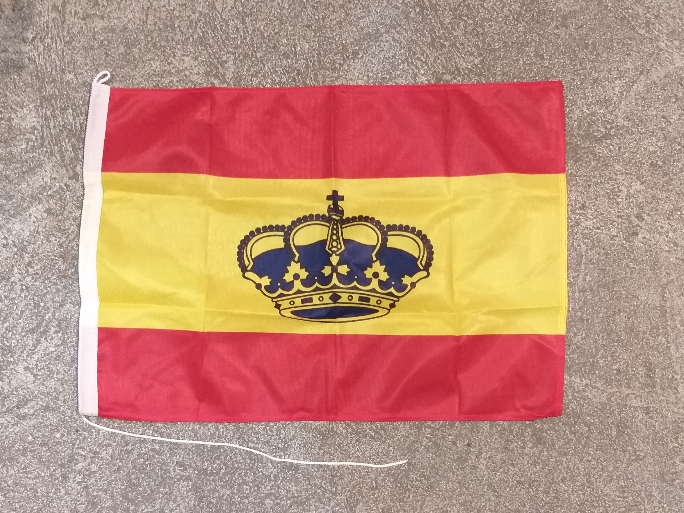 Bandera España con corona 60x40 cm.