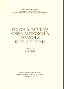 Textos y estudios sobre astronomía española en el siglo XIII