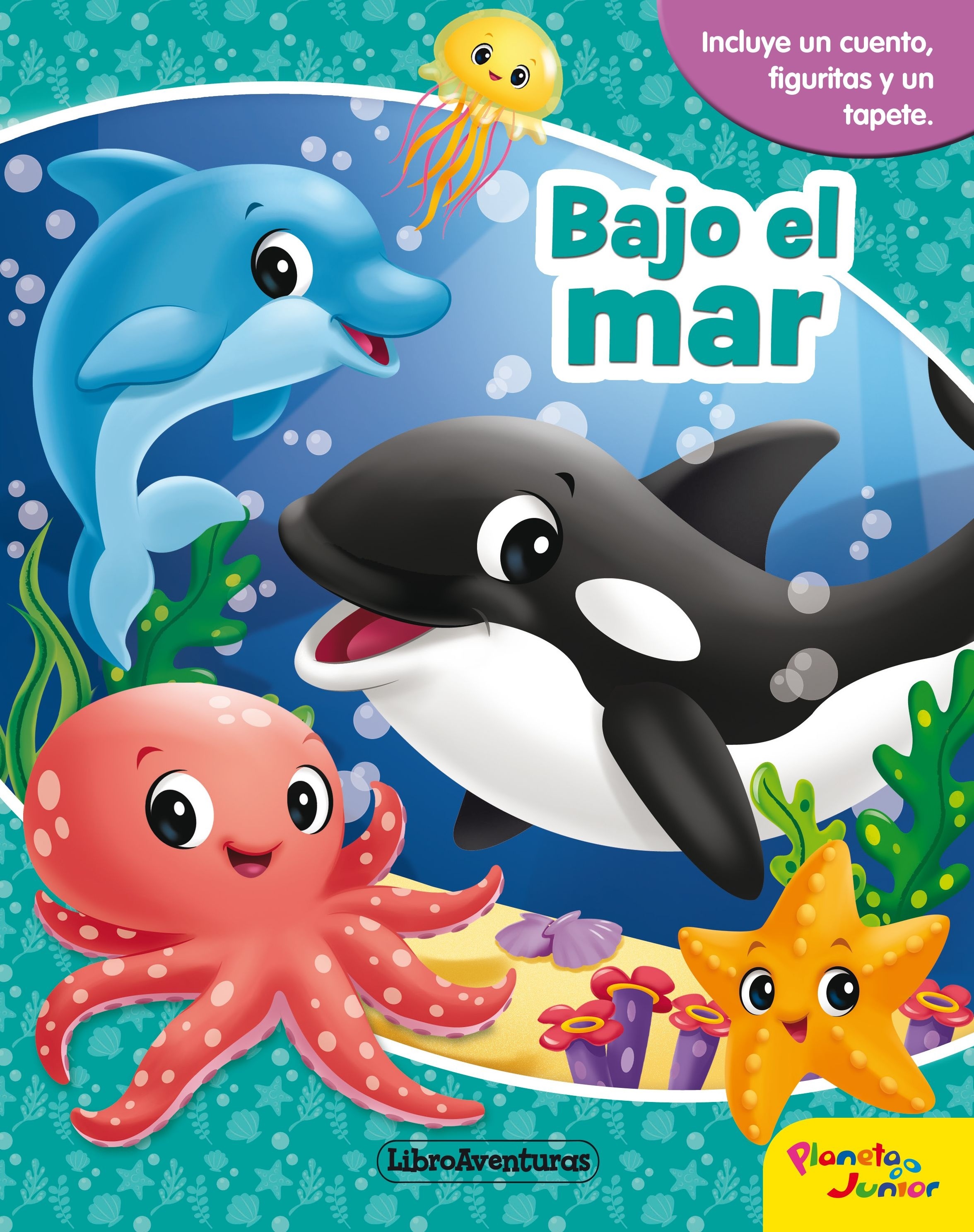 Bajo el mar. Libroaventuras "Incluye un tablero y figuras para jugar"