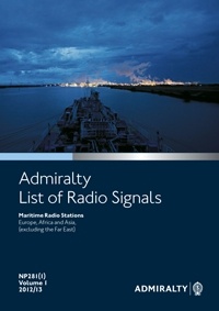 NP281(1) Admiralty List of Radio Signals Vol.1 Part 1 2018/19 Ed "Maritime Radio Stations Europe, Africa and Asia (excluding the F"