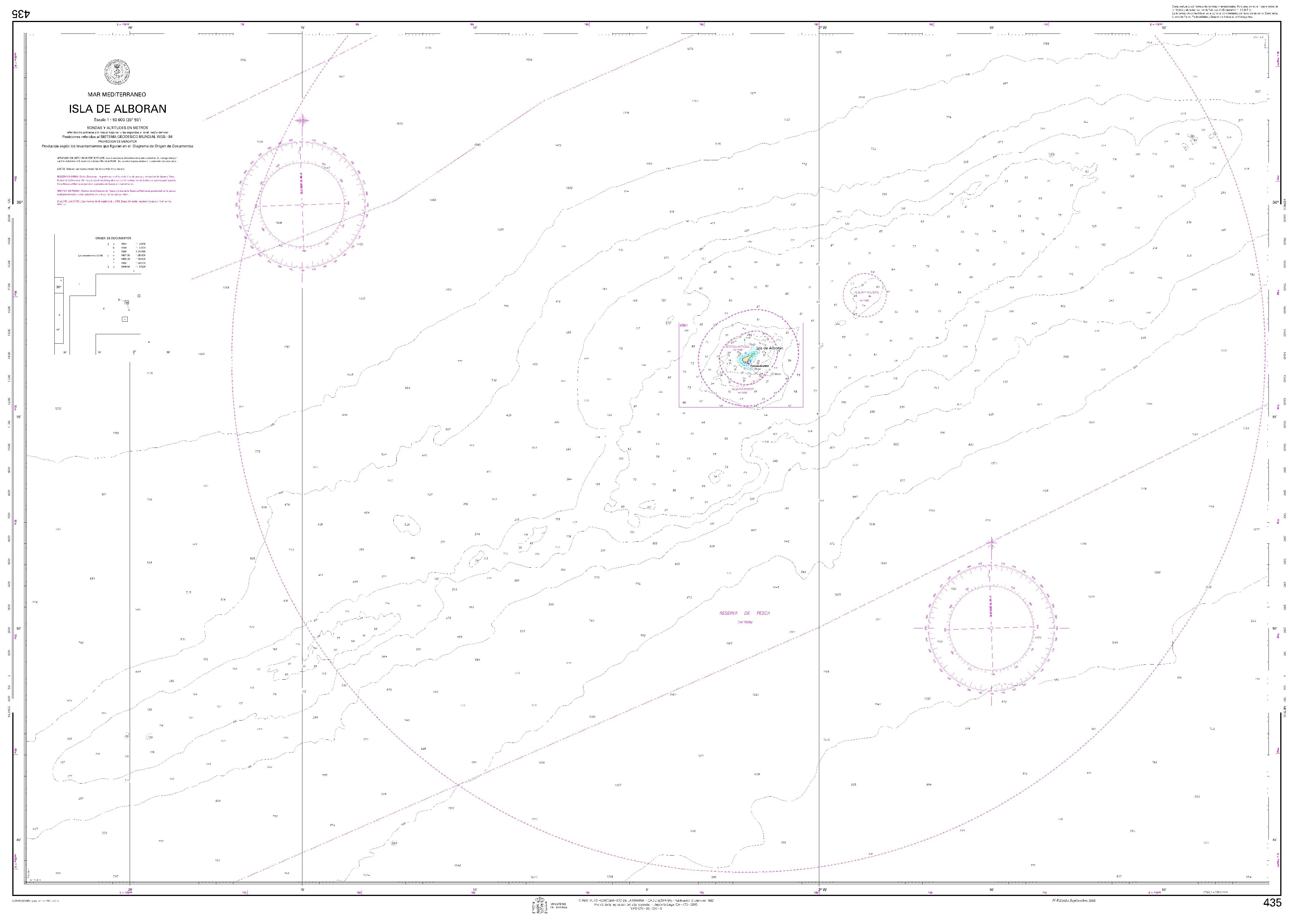 435 Isla de Alborán ". 1:50000. 1:50000"