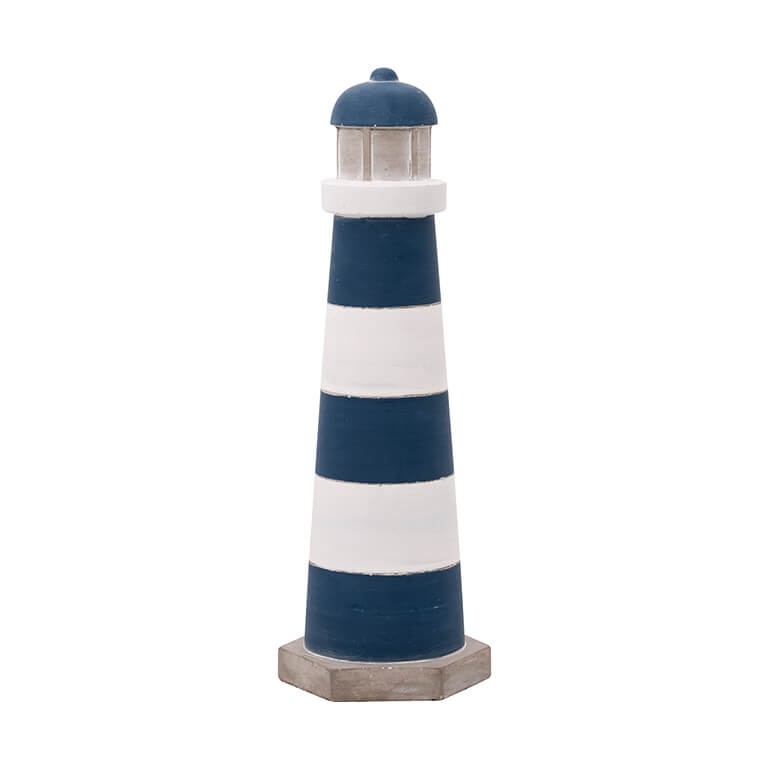 Faro Azul y blanco 34 cm