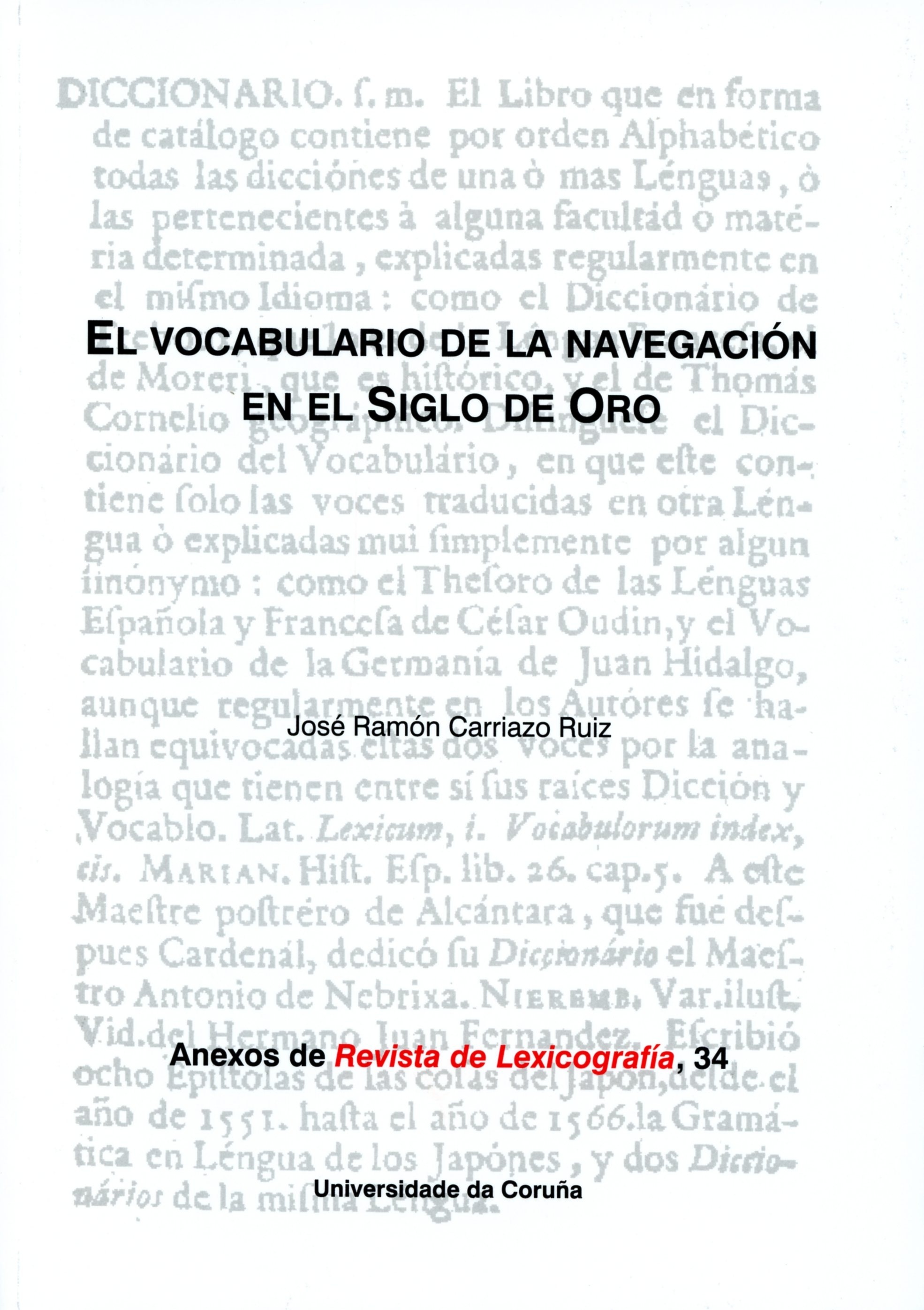 El vocabulario de la navegación en el Siglo de Oro