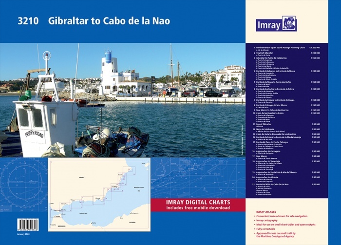 3210 Gibraltar to Cabo de la Nao Chart Atlas