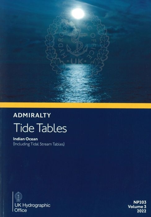 NP203-22 Admiralty Tide Tables Volume 3 Indian Ocean