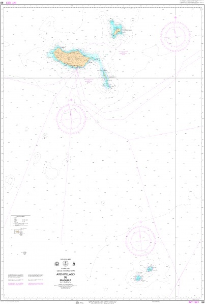 68 Archipiélago de Madeira "INT 1921. 1:350000. 1:350000"