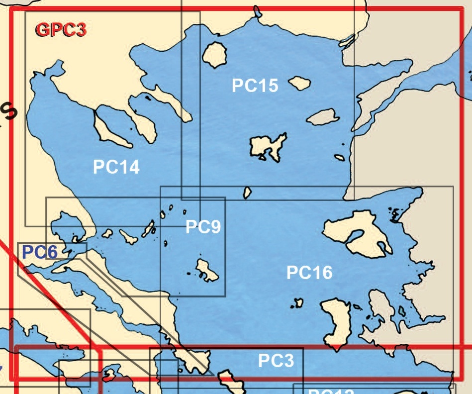 GPC3 Northern Aegean "1 : 518,000"