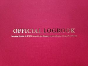 Official Logbook (Cyprus flagged vessels) 6 meses