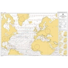 5124-08 North Atlantic Routeing Chart - August.