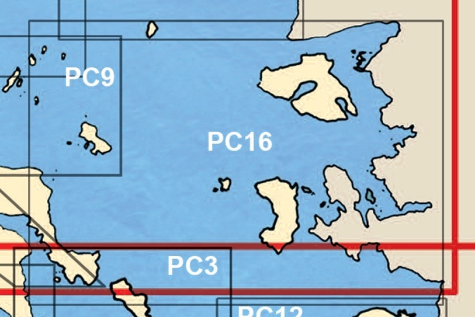 PC16 SE Evvoia to N. Chios - Lesvos "1 : 297,000"