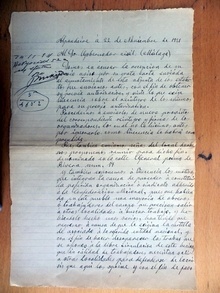 Carta histórica Málaga