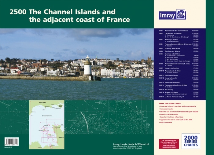 2500 The Channel Islands and adjacent coast of France Chart Atlas