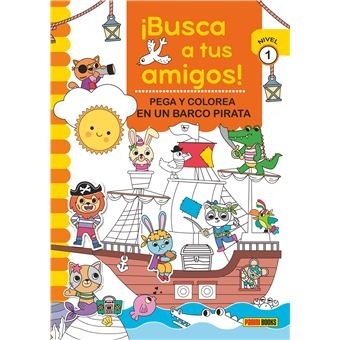 BUSCA AMIGOS BARCO PIRATA PEGA COLOR N1