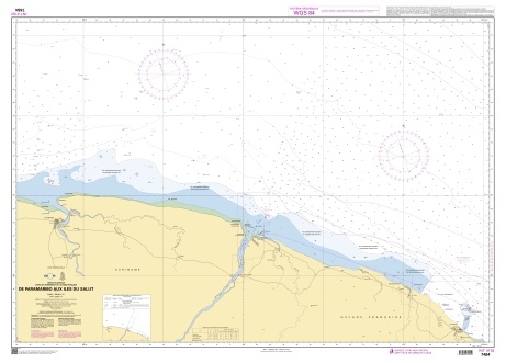 7484 - De Paramaribo aux Iles du Salut "1:300,000"